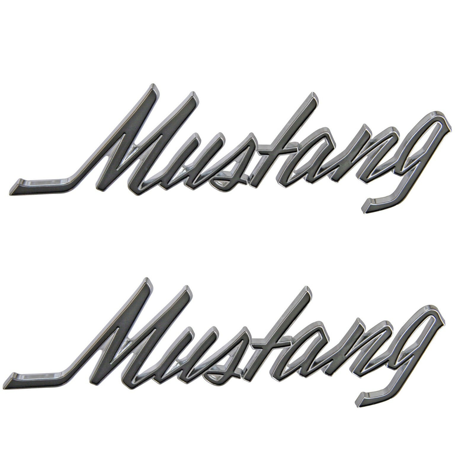 1969 70 71 72 73 Ford Mustang Fender or Trunk Emblems Mustang Letters Pair 2 Pcs