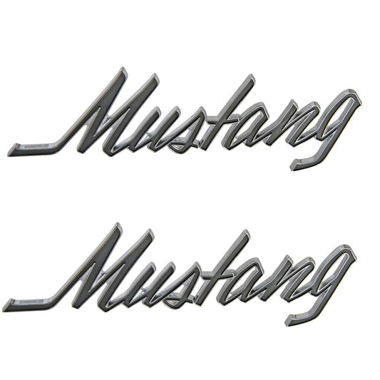 1969 70 71 72 73 Ford Mustang Fender or Trunk Emblems Mustang Letters Pair 2 Pcs