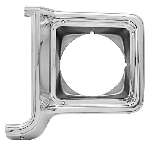 1973~78 Chevy Truck Jimmy Blazer Suburban Headlamp Light Door Chrome/Sliver Left