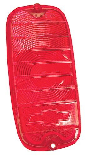 TAIL LMAP LENS RED PLASTIC 1960-66 W/BOWTIE FLEETSIDE TRUCK