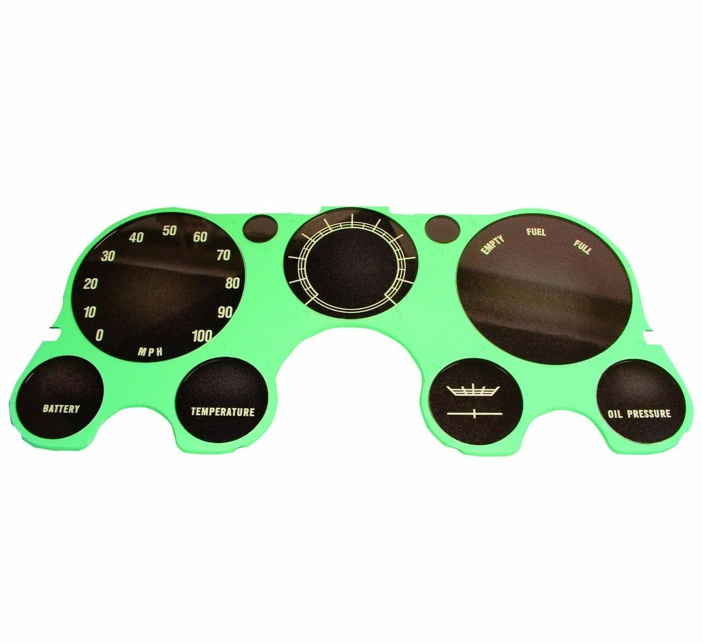 1967~1972 Chevy Pickup PU Truck Instrument Cluster Lens w/o Tachometer Vacuum