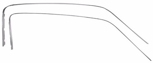 1967 Ford Mustang Door Sash Escutcheon Pair MSDR67-1P