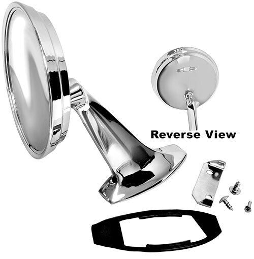 OUTSIDE MIRROR RH PASSENGER SIDE  1965-66 CHEVROLET IMPALA W/BOWTIE