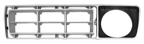 FRONT GRILLE INSERT LH 1976-77 FORD TRUCK (SILVER & BLACK)