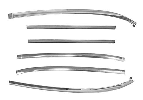 WINDSHIELD MOLDING 6 PCS SET 1970-77 FORD MARVERICK (STAINLESS STEEL)