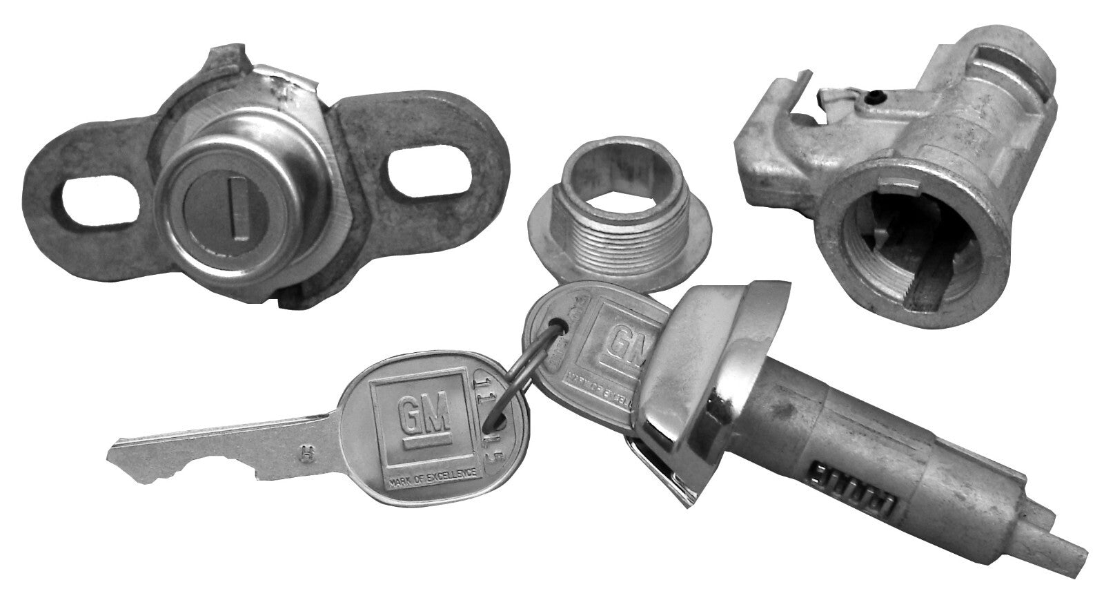 LOCK KIT TRUNK & GLOVE BOX 1972-73 PONTIAC FIREBIRD