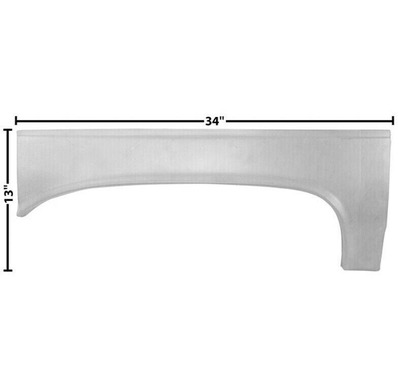 1964~1965 Chevelle Quarter Lip Patch Wheel Arch Lip Patch Right Side Dynacorn