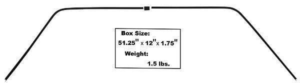 68 - 70 Plymouth GTX Satellite Roadrunner 3pc Rear Window Trim MPWT6870-3