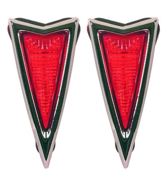 REAR MARKER LAMP W/BEZEL 1968 FIREBIRD PAIR