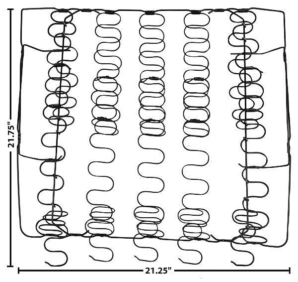1962 1963 1964 1965 Chevy Impala Nova Front Seat Back Spring Right = Left Side