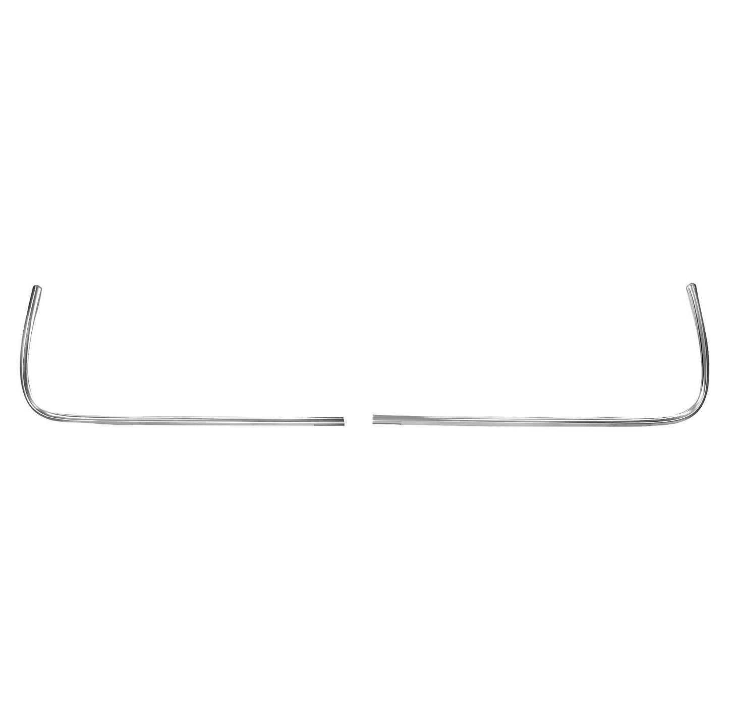 GRILLE MOLDINGS RH-LH (NARROW) 1967-68 MUSTANG PAIR W/CLIPS