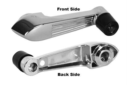 WINDOW REGULATOR CHROME HANDLE 1953-55FORD TRUCK W/BLACK KNOB