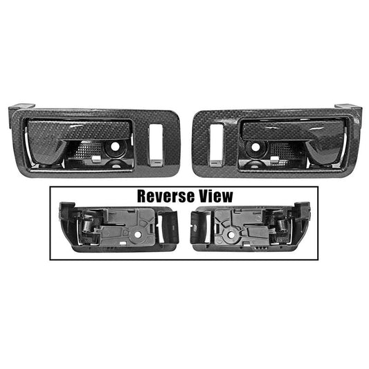 DOOR HANDLE INSIDE 2005-14 FORD MUSTANG (CARBON FIBER) PAIR