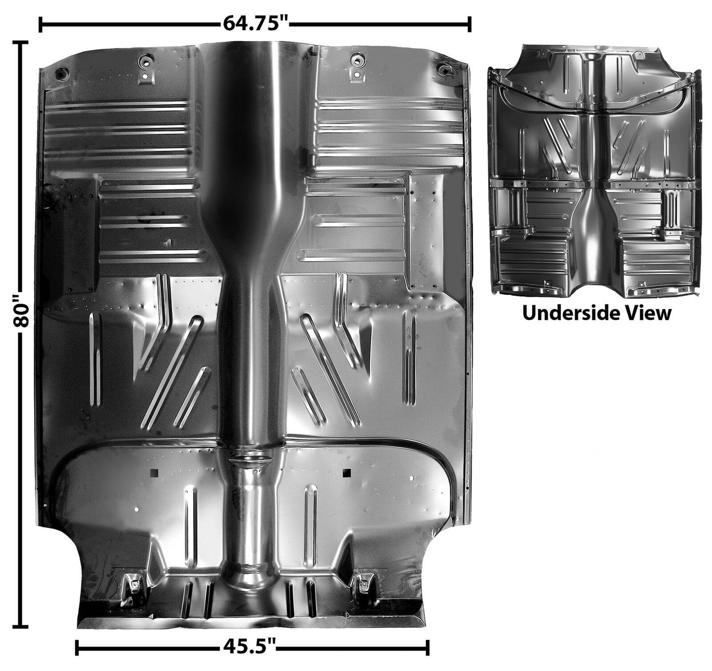 1955~1957 Chevy Bel Air Floor Pan Complete Sedan / Wagon w/ Braces Dynacorn