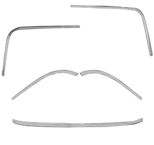 1962 63 64 Chevy Impala Rear Window Molding Set 5 Pieces 
