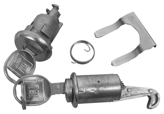 LOCK KIT GLOVEBOX & TRUNK LATER ROUND HEAD KEY CHEVROLET CAMARO/IMPALA/NOVA