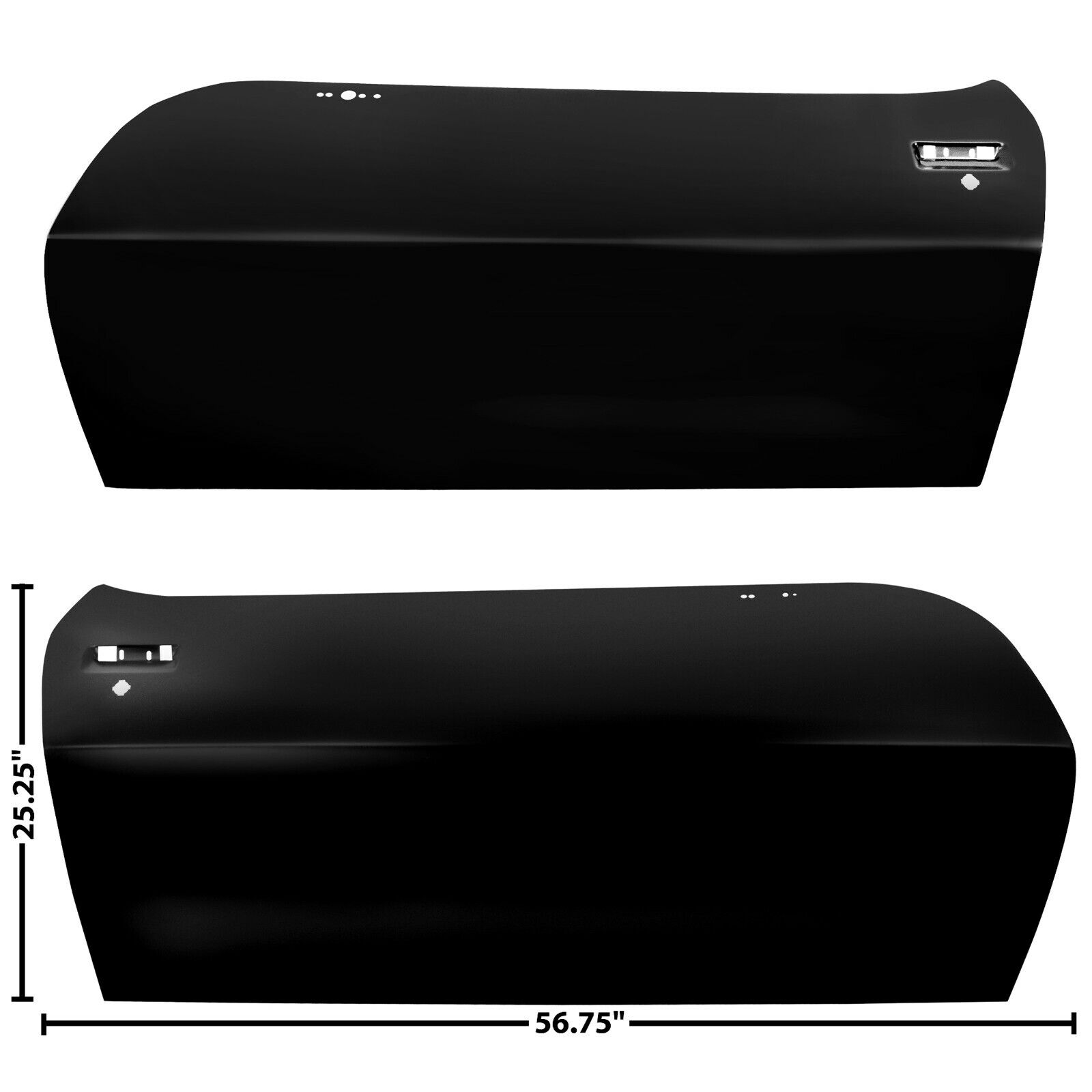 1974~1981 Firebird Trans Am Door Skin Outer Pair Right & Left Side EDP Steel