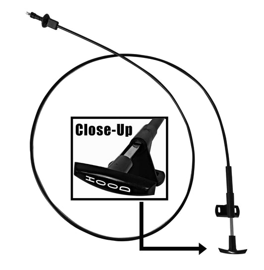 1977~1980 Chevy C/K Truck Suburban/Jimmy/Blazer Hood Release Cable Short 78.5"
