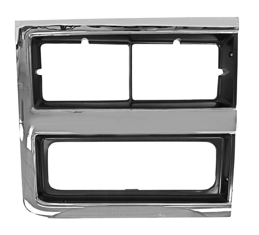 1989 ~ 1991 Chevy PU Jimmy Chrome/Silver Headlamp Door Dual Rect Right Side 