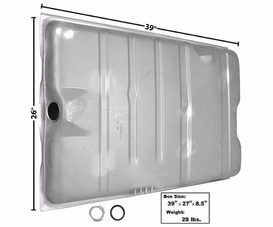 1970 Mopar Dodge Coronet Roadrunner Fuel Gas Tank 19 Gallon, with 4 Vent Pipes