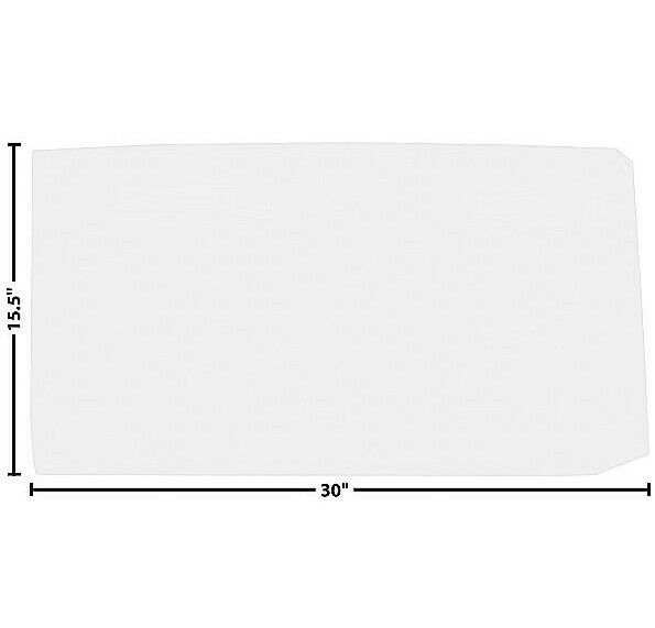 1966~1967 Chevy II Nova Door Window Glass Clear Right=Left Side Each Dynacorn