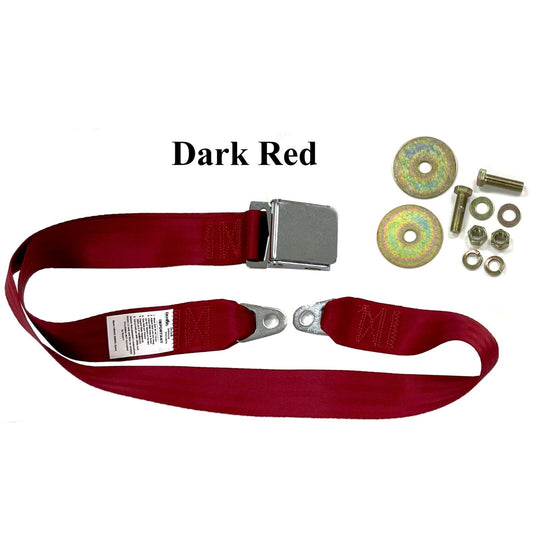 1947~1981 Universal  Seat Belt 60" - Dark Red CASB4781-12