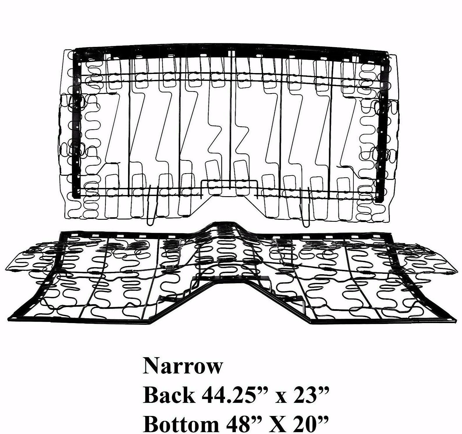 1967~1969 Camaro Firebird Rear Seat Spring Frame Set Narrow(Short) Bottom & Back