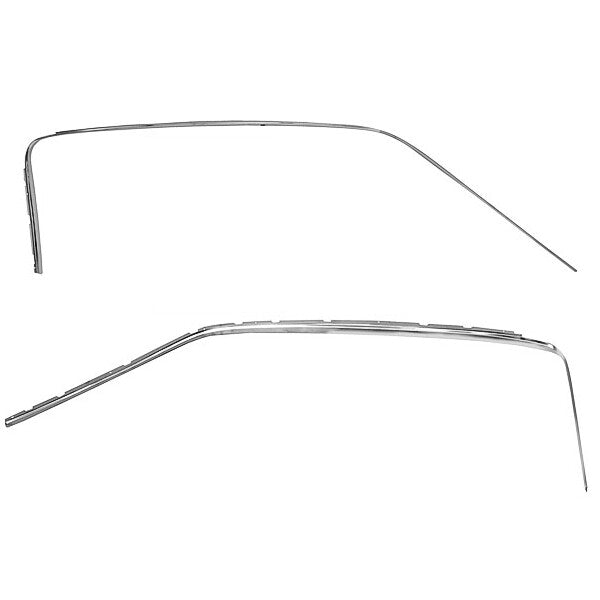 1965 1966 Ford Mustang Fastback Door Sash Escutcheon Pair Dynacorn