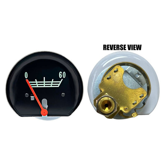 TRUCK OIL PRESSURE GAUGE 1967-72 CHEVROLET TRUCK W/ RED NEEDLE-0-60lbs