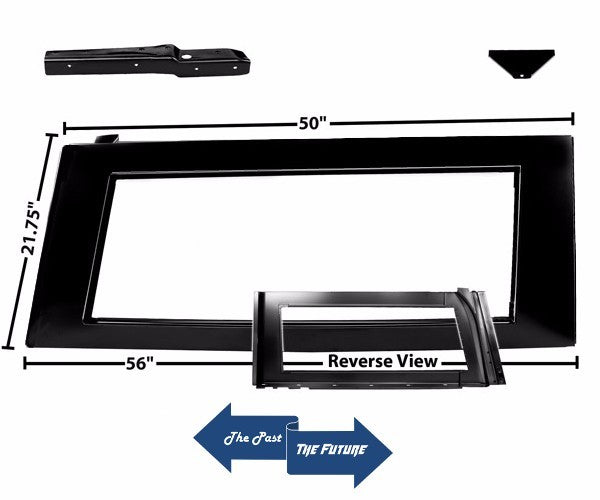 TOP Side Window Panel  Right Side w/Gusset 1966 - 77 Ford Bronco BRWI6677-4R