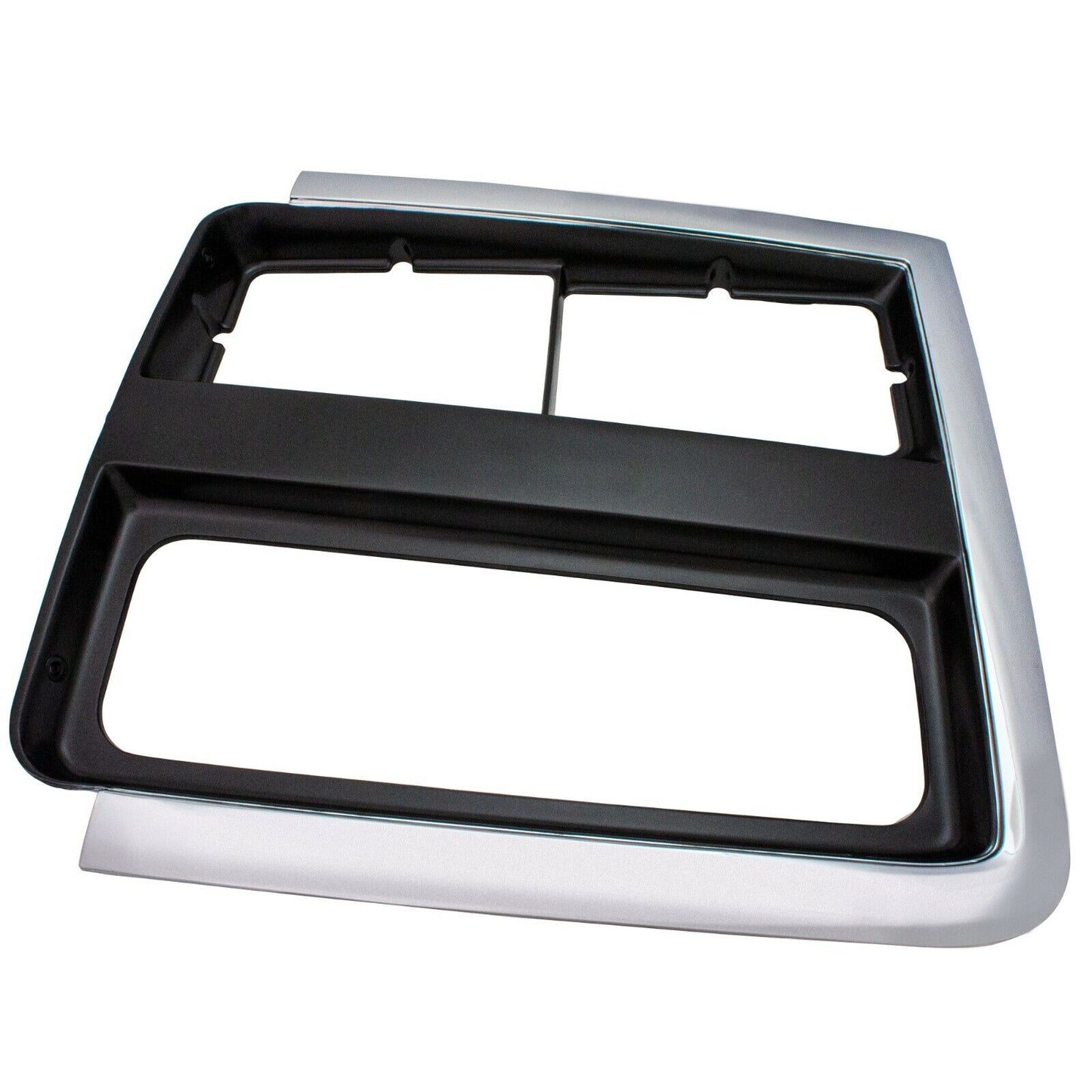 1989 ~ 1991 Chevy PU Jimmy Chrome/Black Headlamp Door Dual Rect Left Side 