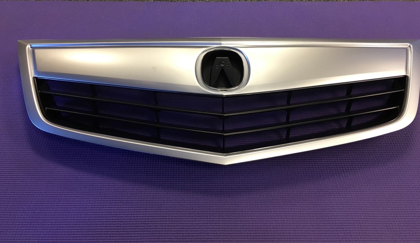Fits  2011-2014 Acura TSX Front Grille Grill Whole Kit With OEM Finished Molding