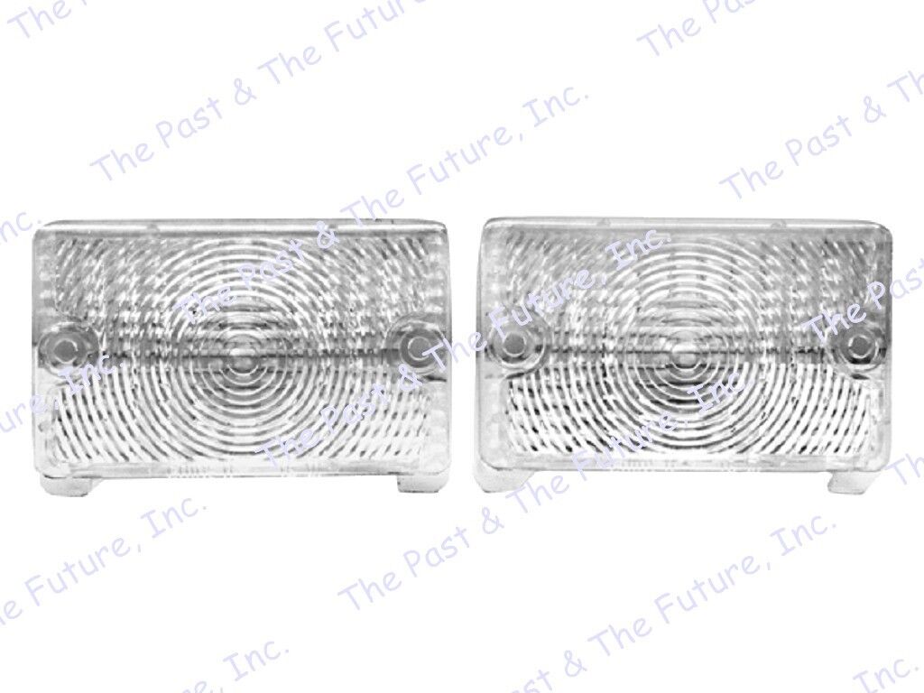 1970 70 Chevy Nova Parking Lamp Light Lens - Clear - Pair NOPL70-2
