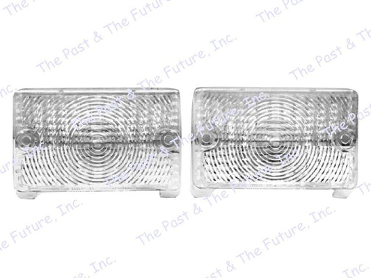 1970 70 Chevy Nova Parking Lamp Light Lens - Clear - Pair NOPL70-2