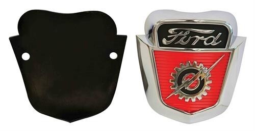 HOOD EMBLEM 1953-56 FORD TRUCK W/GASKET & HARDWARE