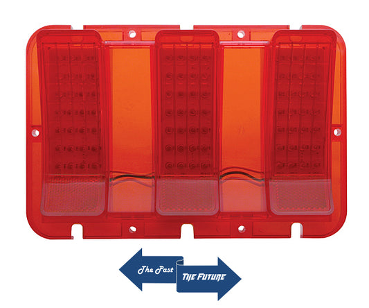 LED Parking Lamp Light Assembly / Red Lens / 1967 1968 Ford Mustang MSTL6768-9