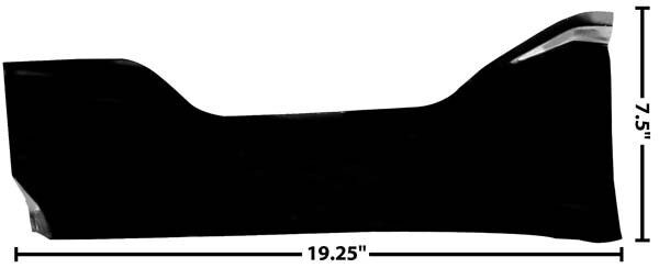 1955 1956 1957 1958 1959 Chevy Pickup Truck Cowl Plate Kick Panel Left Side