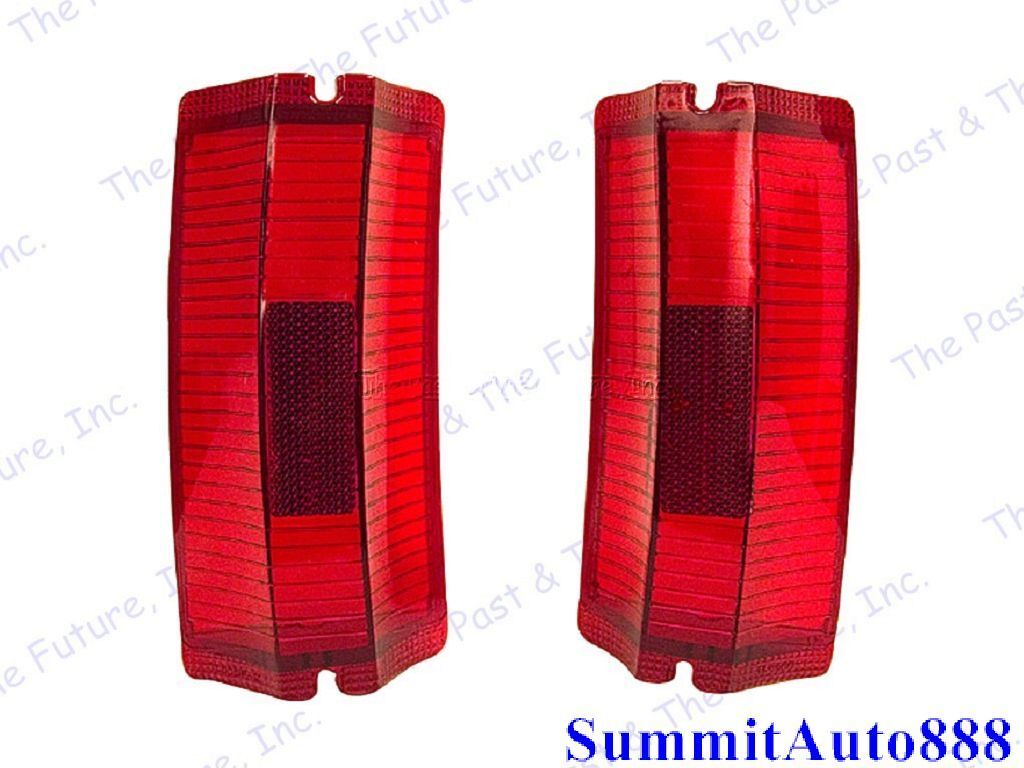 1965 65 Chevy El Camino Tail Lamp Light Lens - Pair / 2 Pieces Right & Left Side