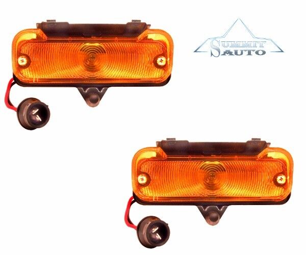 Chevelle El Camino Parking Lamp Assembly Amber Lens Right & Left Side CVPL65-1P