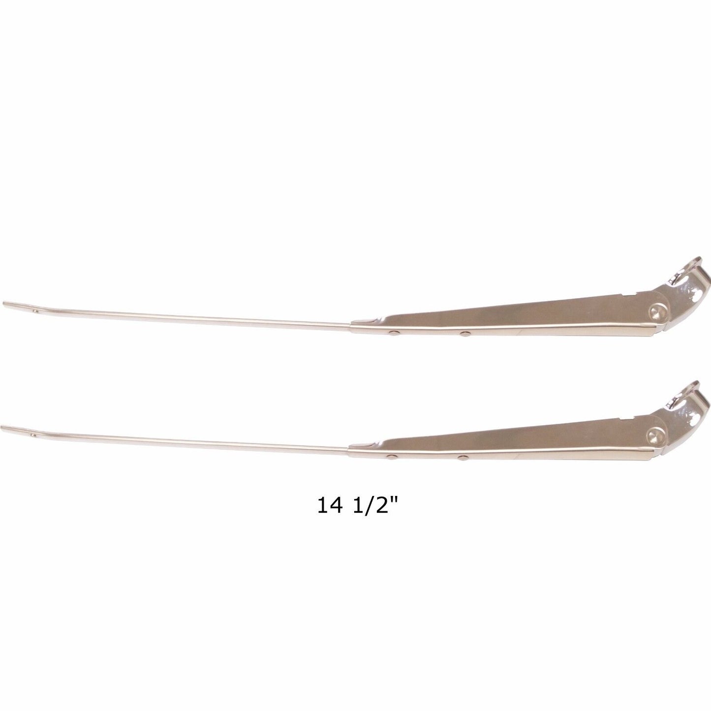 1966 1967 Chevy Impala Stainless Steel Wiper Arms 14 1/2" - Pair / 2 Pieces Dii