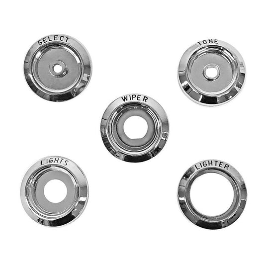 COMPLETE DASH BEZEL SET 1967-68 PONTIAC GTO (5 PCS)