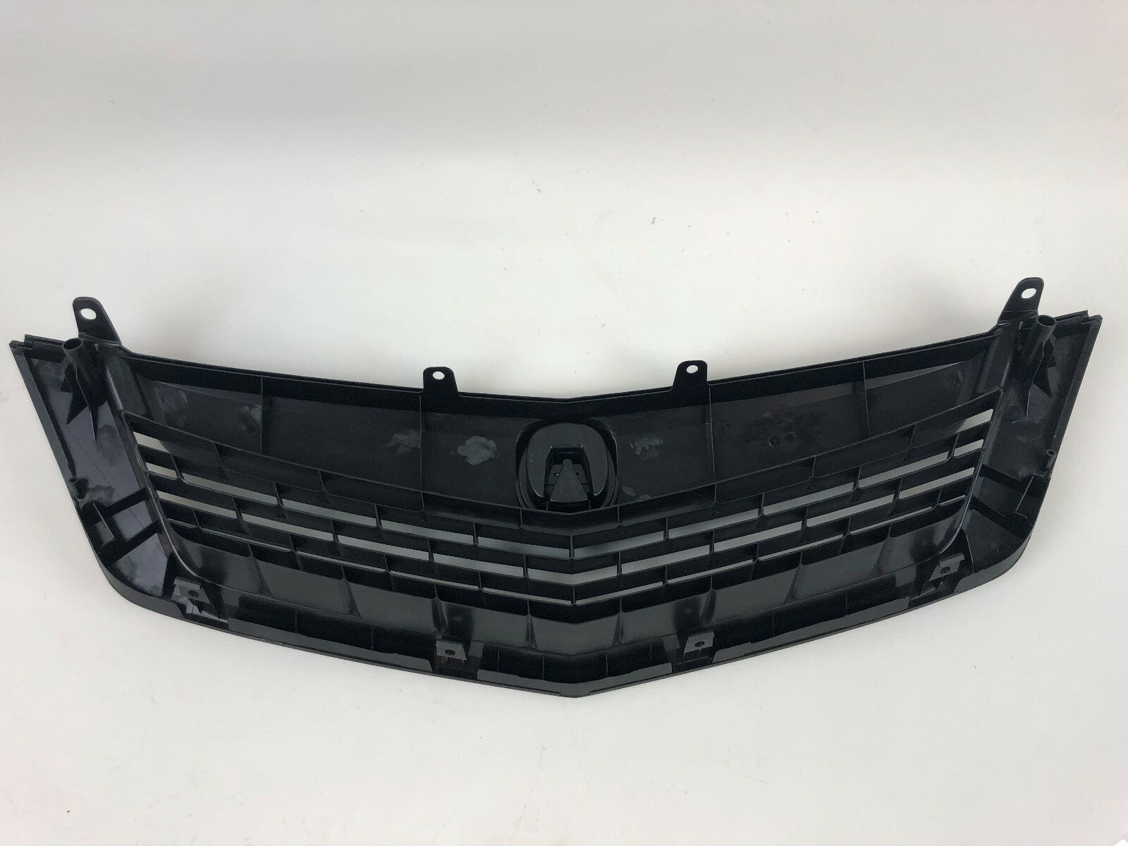 Fits ACURA TSX 2009 2010 Front Bumper Upper Grille All Black w/ Black MOULDING