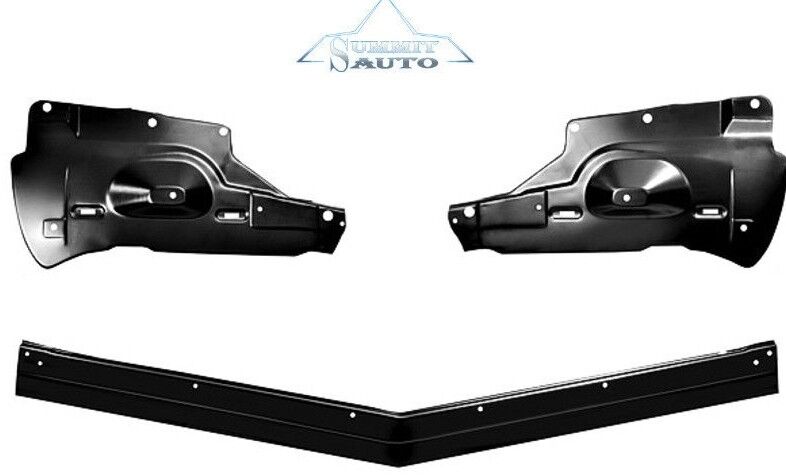 1966 Chevy Impala Bumper Filler Panel & Grille Support 3 Pieces Set Dynacorn