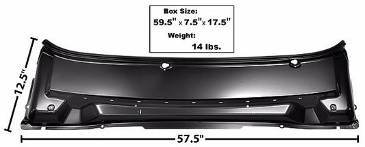 COWL COVER PANEL W/O VENTS 1964-65 FORD FALCON 1964-65 FORD RANCHERO