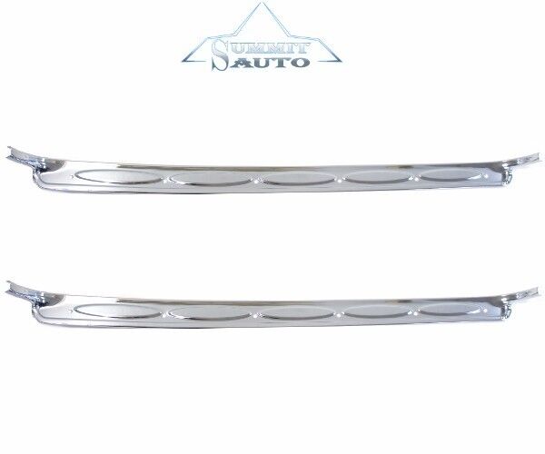 60 61 63 64 65 66 Chevy Pickup Truck Door Sill Scuff Plates Stainless Steel Pair