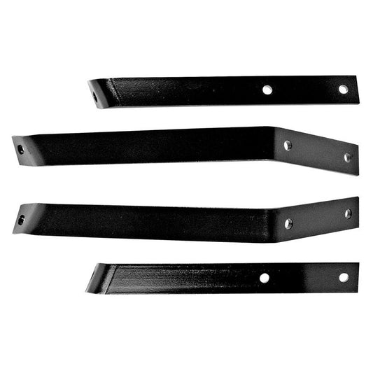 REAR BUMPER BRACKETS 4 PCS SET 1960-62 CHEVROLET TRUCK FLEETSIDE