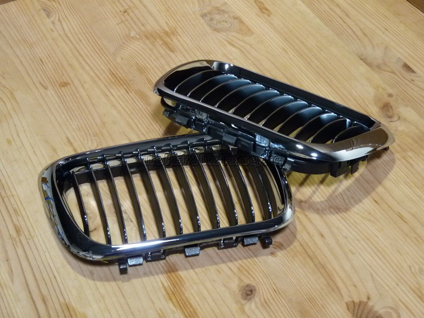 Fit BMW E36 3-Series Aftermarket Front Kidney Grille Grill CHR Black Left Right