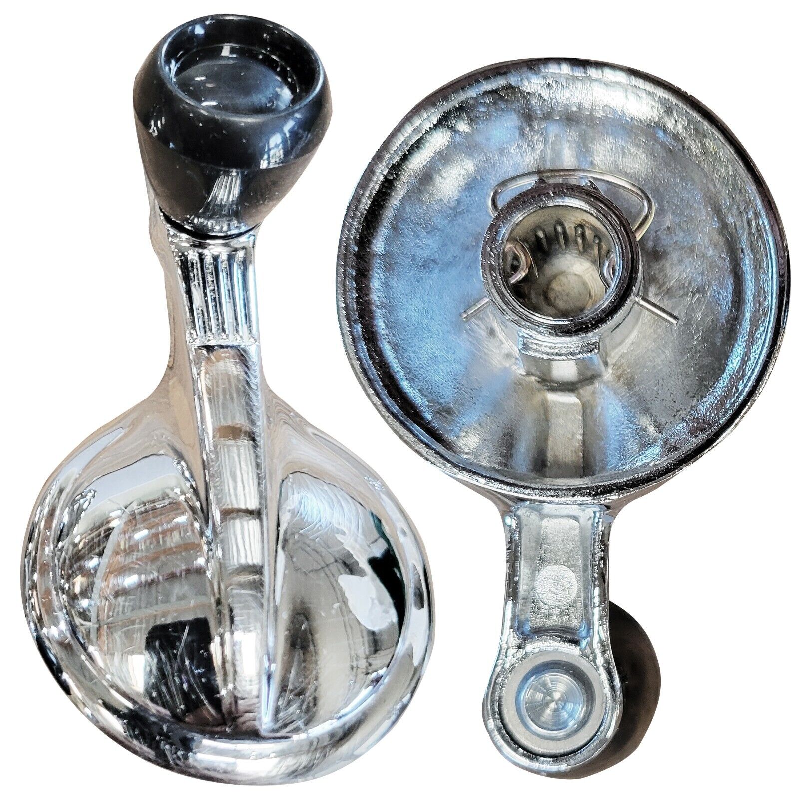 1959~1960 Impala/ Bel Air Window Crank Vent - Black Knob/ Single Arm - Pair 2PCS