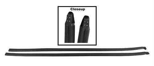 DOOR WEATHER STRIP GLASS RUN CHANNEL 1966-67 CHEVROLET CHEVELLE PAIR