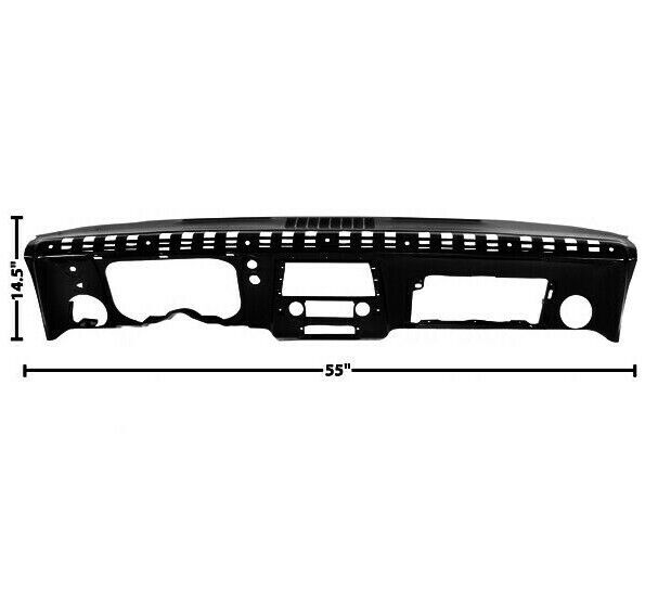 1967 Camaro Dash Panel w/ A/C Hole Complete Steel EDP Coated Dynacorn